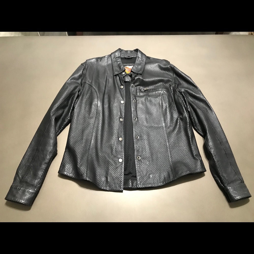 Women’s Harley-Davidson Perforated Leather Shirt M